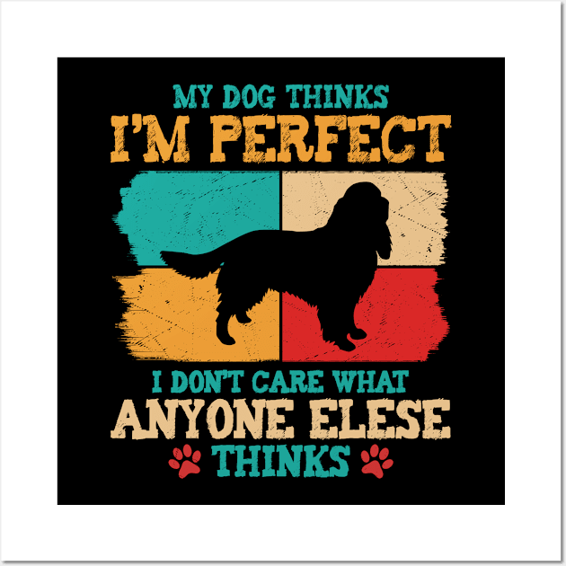 Funny English Springer Quote Wall Art by White Martian